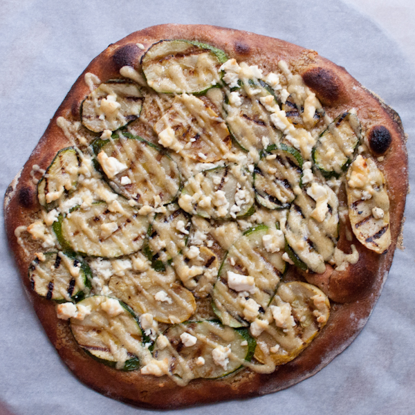 squash & zucchini pizza - life with the lushers